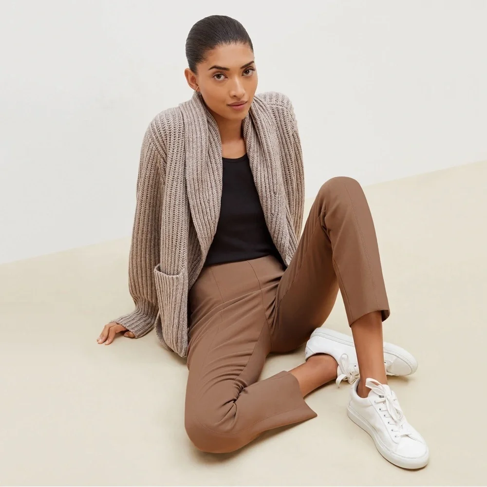 M.M. Lafleur The Foster Cigarette Pant - PowerStretch in Saddle Tan Size 6.